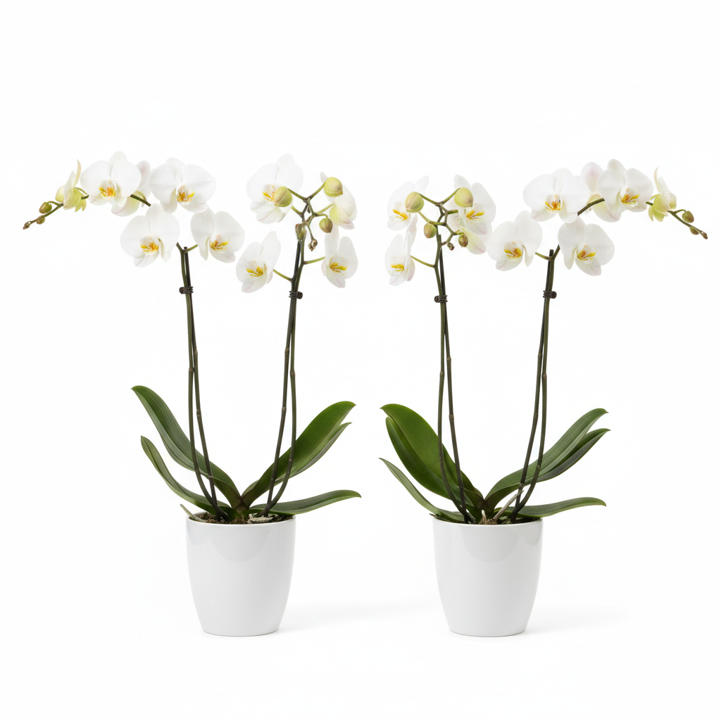 Two White Orchids — Citywide Florists NYC