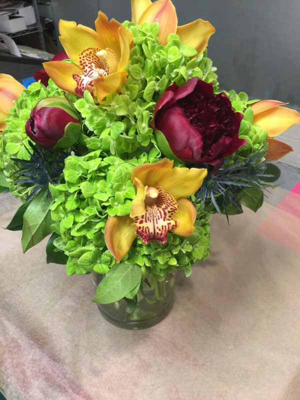 Vibrant birthday flower arrangement by Citywide Florist NYC, same-day Manhattan delivery